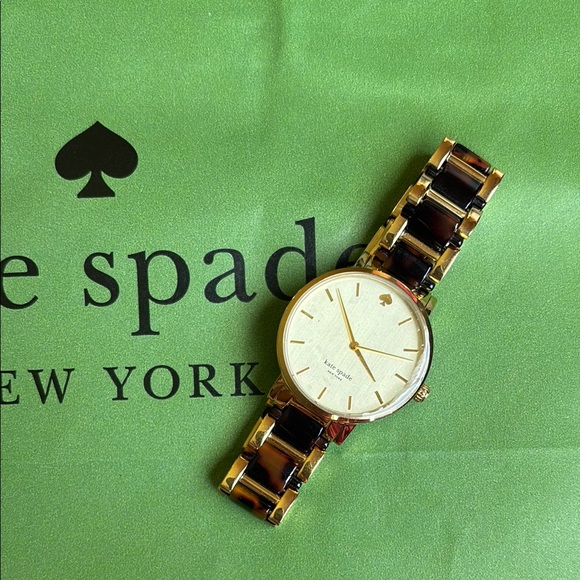 Kate Spade Two Tone and Tortoise Gramercy Watch - Picture 2 of 11